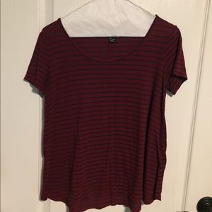 Short sleeve stripped shirt